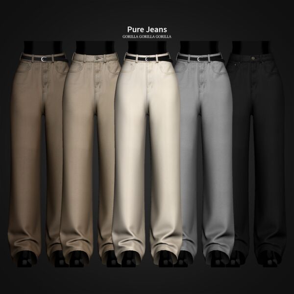 Pure Jeans By Gorillax3 1 Pure Jeans By Gorillax3 Sims 4 CC