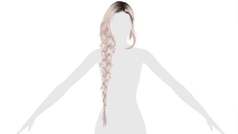 Rapunzel Hairstyle by Doux 2 sims 4 cc rapunzel hairstyle by doux 2