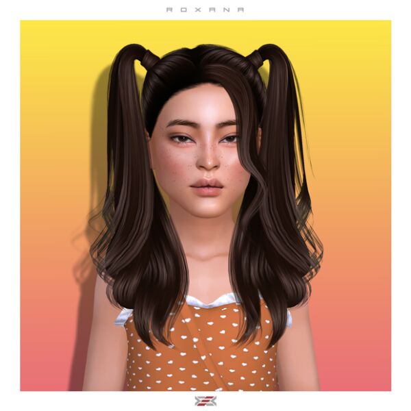 Roxana Kids Hairstyle by LexelSims 1 Roxana Kids Hairstyle by LexelSims Sims 4 CC