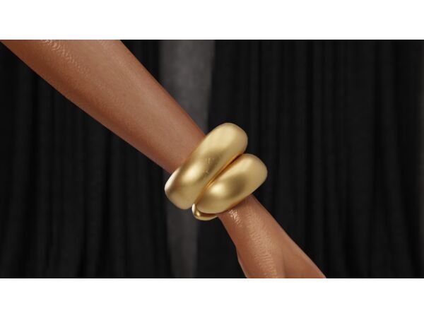 Scoop Metallic Bangles for Sims 1 Scoop Metallic Bangles for Sims Sims 4 CC