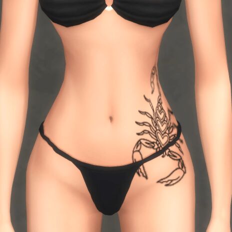 Scorpion Tattoo by Netiasims 2 sims 4 cc scorpion tat by netiasims 2