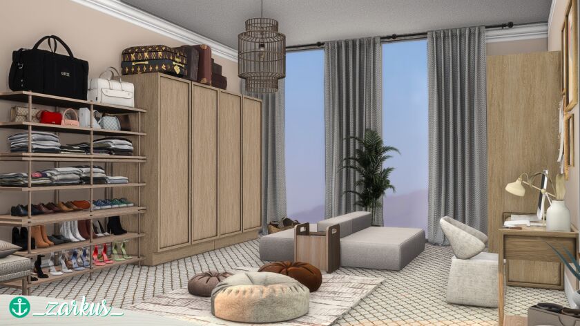 Seashell Apartment 4 sims 4 cc seashell apartment a boho apartment made for a 16