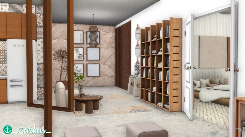 Seashell Apartment 15 sims 4 cc seashell apartment a boho apartment made for a 2