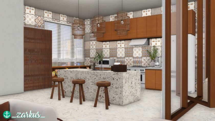 Seashell Apartment 11 sims 4 cc seashell apartment a boho apartment made for a 7