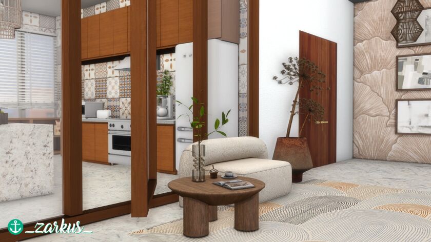 Seashell Apartment 9 sims 4 cc seashell apartment a boho apartment made for a 9