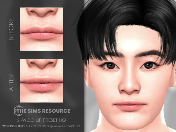 Si-Woo Lip Preset HQ for The Sims 1 Si-Woo Lip Preset HQ for The Sims Sims 4 CC
