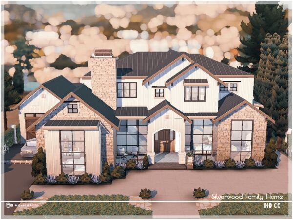 Beautiful Silverwood Family Home 1 Beautiful Silverwood Family Home Sims 4 CC