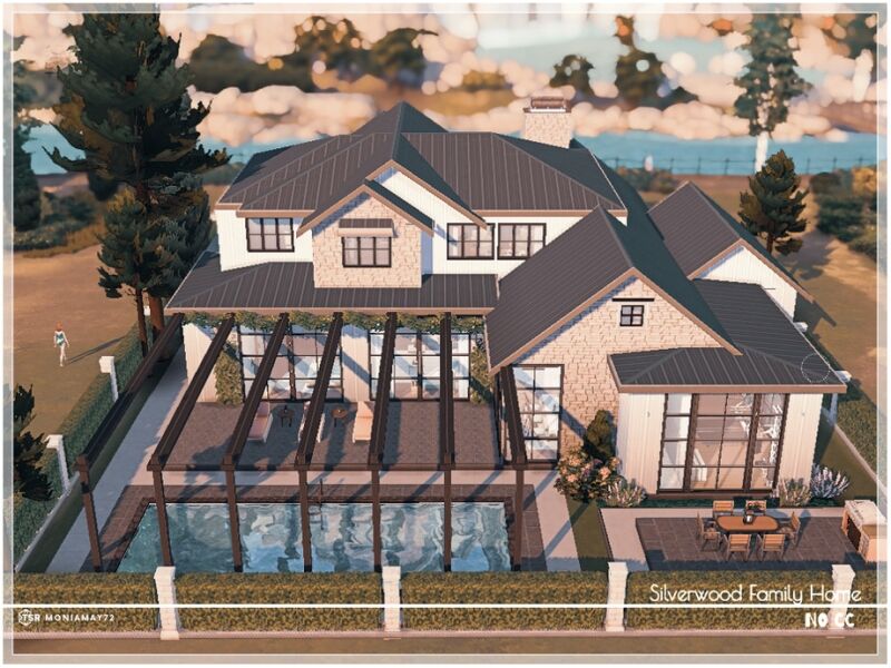Beautiful Silverwood Family Home 8 sims 4 cc silverwood family home no cc 3