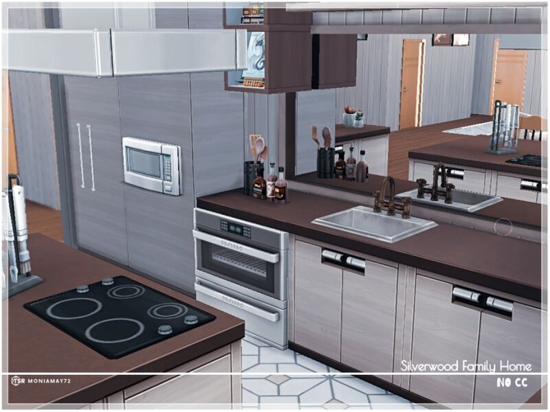 Beautiful Silverwood Family Home 3 sims 4 cc silverwood family home no cc 7