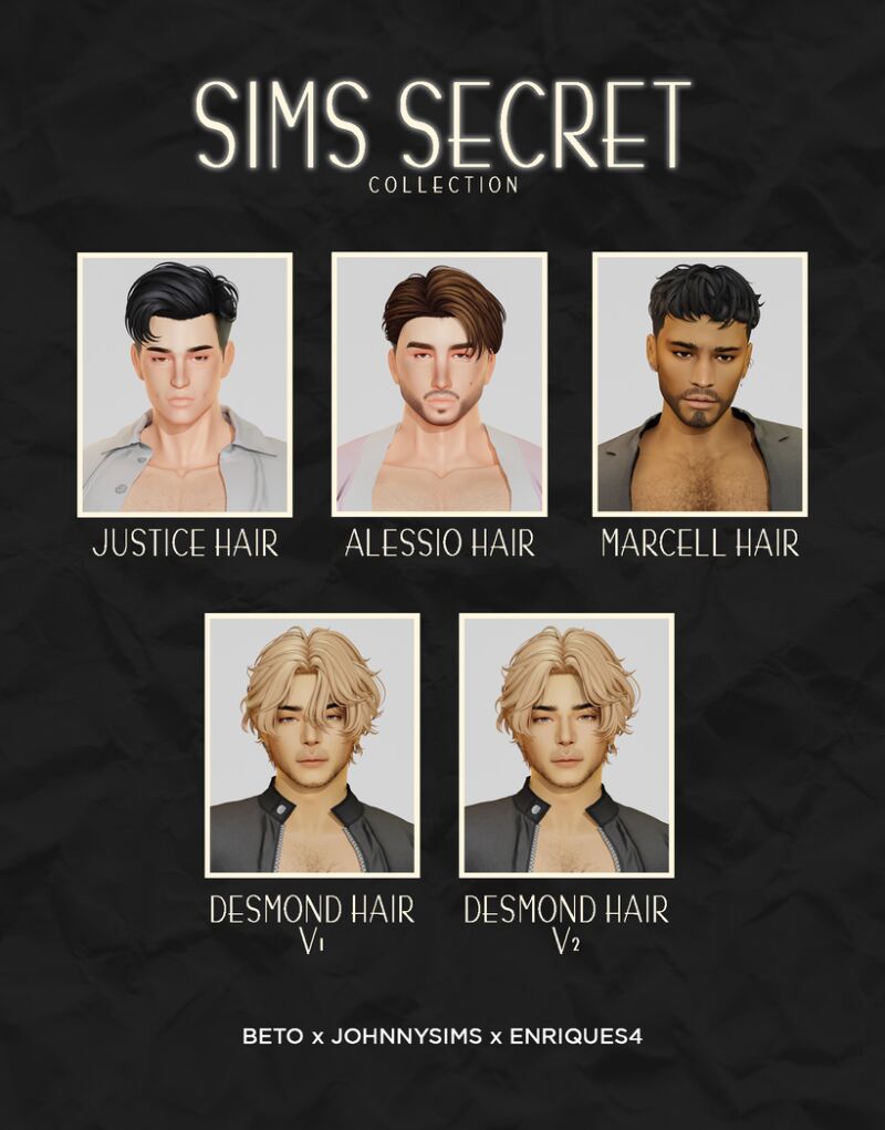 Discover the Sims Secret Collection! 2 sims 4 cc sims secret collection by beto johnnysims and enriques4 2