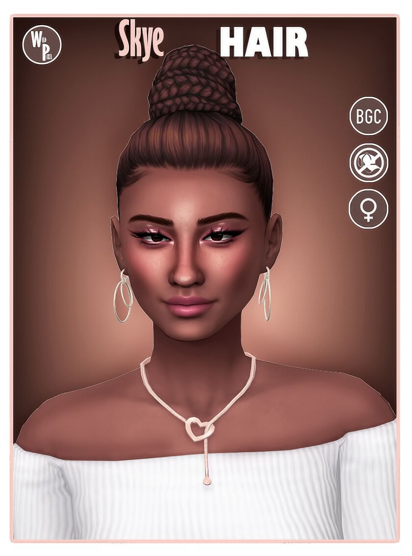 Sleek Skye Hair for Your Sims 1 Sleek Skye Hair for Your Sims Sims 4 CC