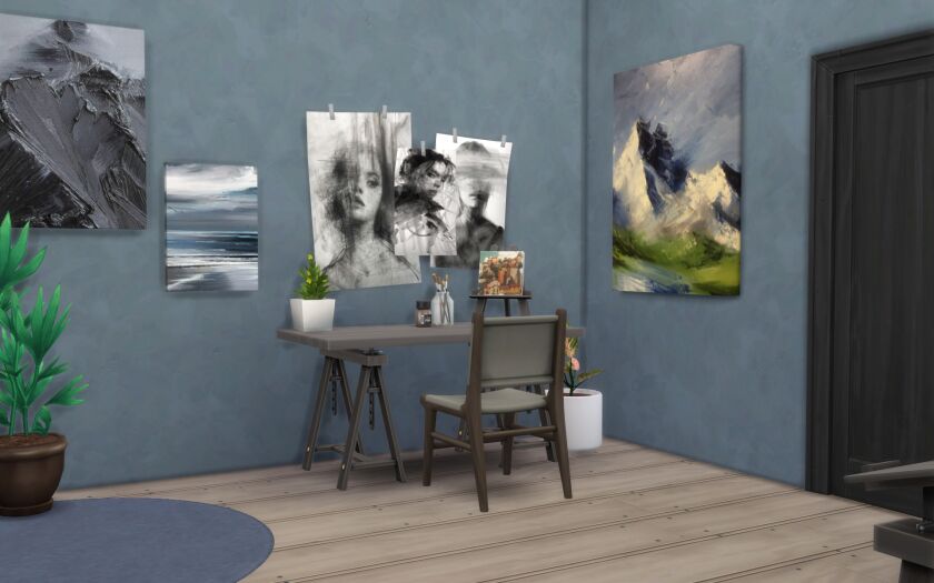 Small ART Studio | Screenshots 1 Small ART Studio | Screenshots Sims 4 CC