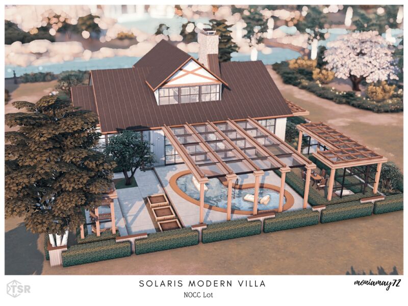 Solaris Modern Villa: A Family Home 7 sims 4 cc solaris modern villa no cc 4