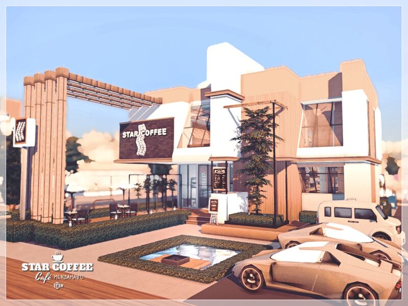 Star Coffee Cafe No CC 3 sims 4 cc star coffee cafe no cc by moniamay72 4