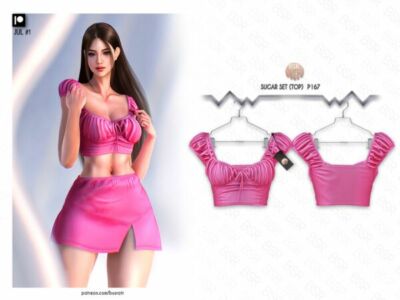 Stylish Sugar Top for The Sims Sims 4 CC