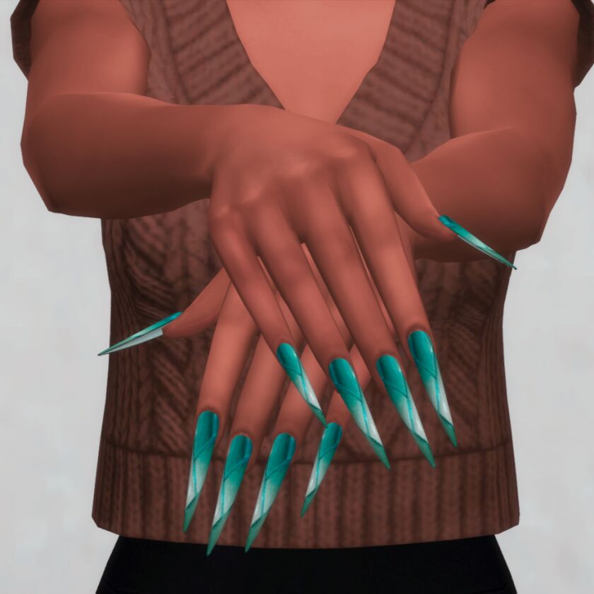 Summer Nails Set N091 7 sims 4 cc summer nails set n091 2