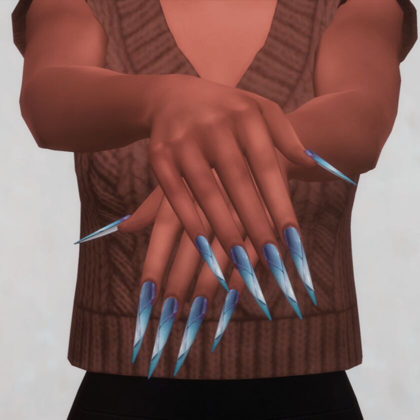 Summer Nails Set N091 5 sims 4 cc summer nails set n091 4