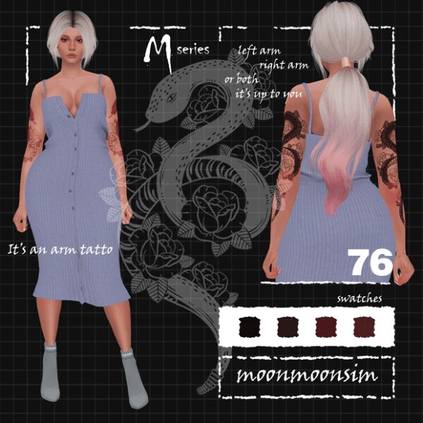 Tattoo M76 By Moonmoonsim 1 Tattoo M76 By Moonmoonsim Sims 4 CC