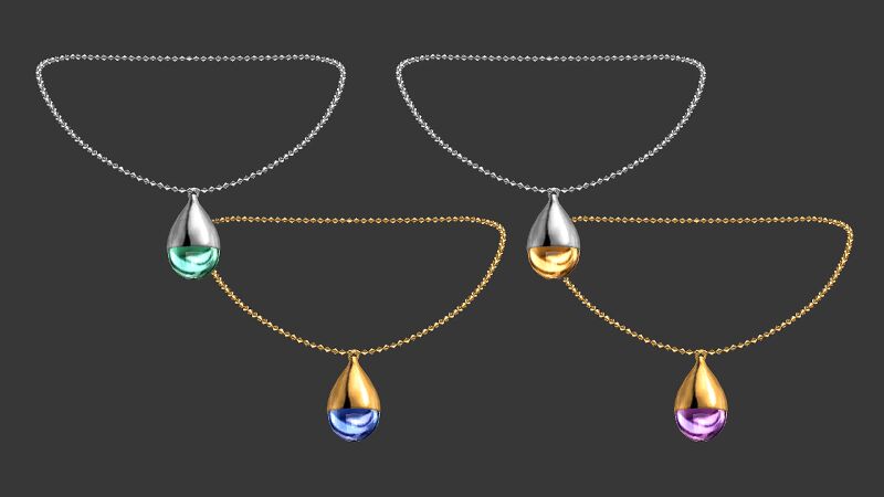 Teardrop Cabochon Pendant By Natalis 2 sims 4 cc teardrop cabochon pendant by natalis 2