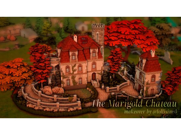 The Marigold Chateau Makeover 1 The Marigold Chateau Makeover Sims 4 CC