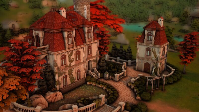 The Marigold Chateau Makeover 9 sims 4 cc the marigold chateau makeover by lollisimsi 2