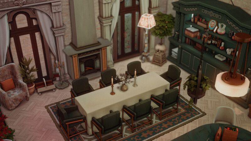 The Marigold Chateau Makeover 7 sims 4 cc the marigold chateau makeover by lollisimsi 4