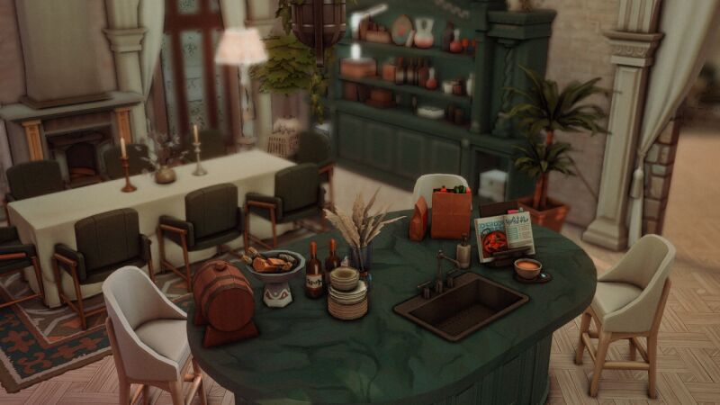 The Marigold Chateau Makeover 8 sims 4 cc the marigold chateau makeover by lollisimsi 5