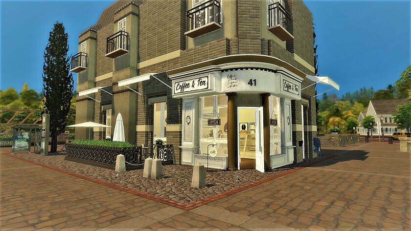 The Roasted Bean Cafe 1 The Roasted Bean Cafe Sims 4 CC