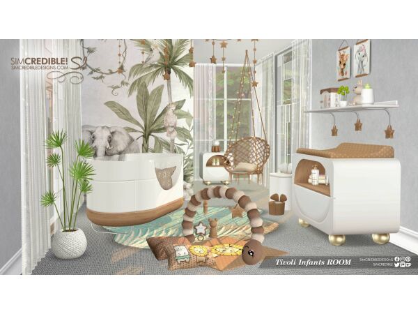 Tivoli Infants Room by Simcredible 1 Tivoli Infants Room by Simcredible Sims 4 CC