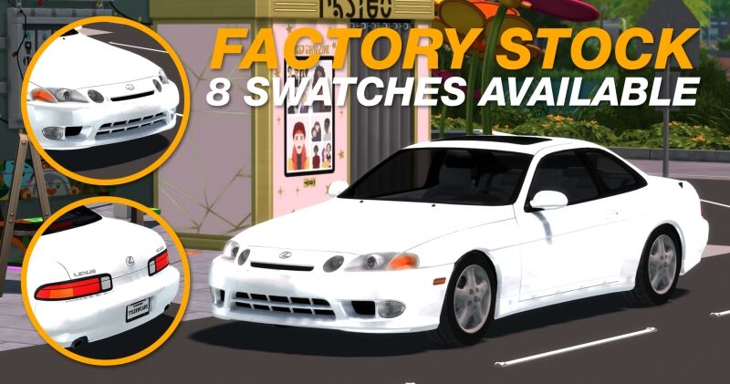 1997 Lexus SC300 by Tyler Winston Cars 6 sims 4 cc tyler winston cars 1997 lexus sc300 3