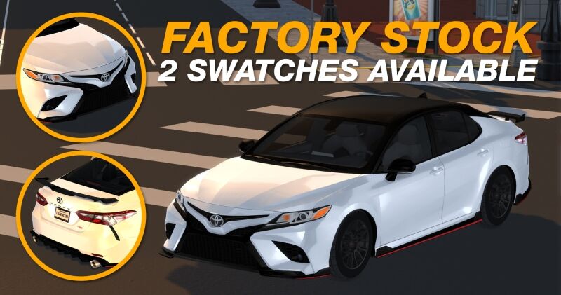 2023 Toyota Camry TRD by Tyler Winston Cars 4 sims 4 cc tyler winston cars 2023 toyota camry trd 3