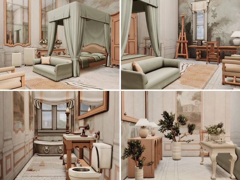 Stunning Venetian Apartment Design 3 sims 4 cc venetian apartment by dasie2 2