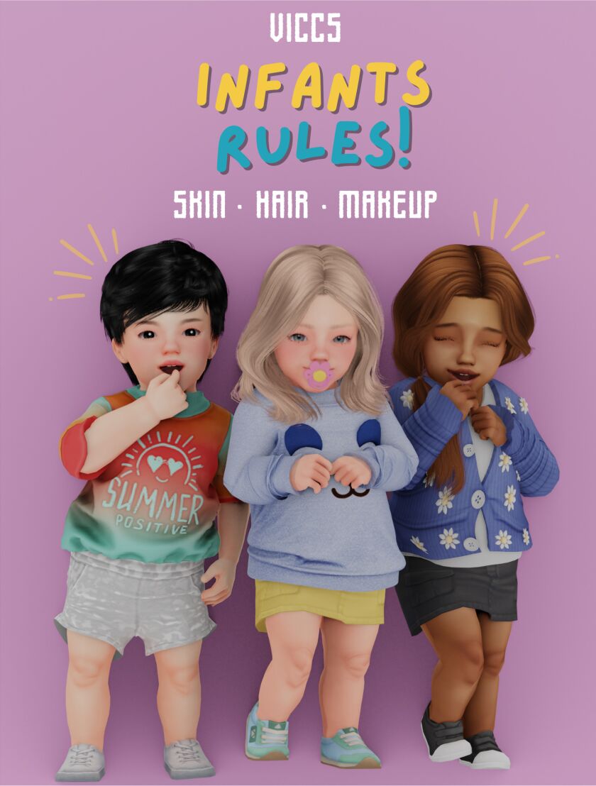 Viccs Infant Rules Collection 1 Viccs Infant Rules Collection Sims 4 CC
