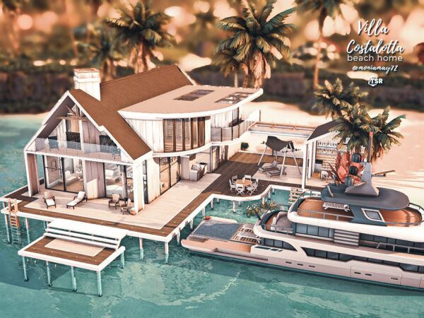 Villa Costalotta NoCC 1 Villa Costalotta NoCC Sims 4 CC