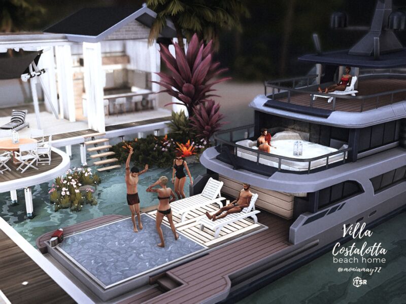 Villa Costalotta NoCC 4 sims 4 cc villa costalotta nocc by moniamay72 7