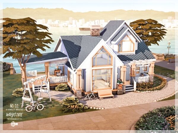 Stunning Wayside Family Home 1 Stunning Wayside Family Home Sims 4 CC