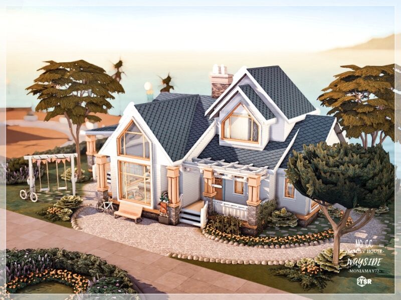 Stunning Wayside Family Home 8 sims 4 cc wayside family home no cc 2