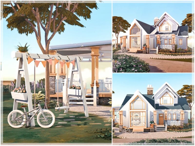 Stunning Wayside Family Home 7 sims 4 cc wayside family home no cc 4