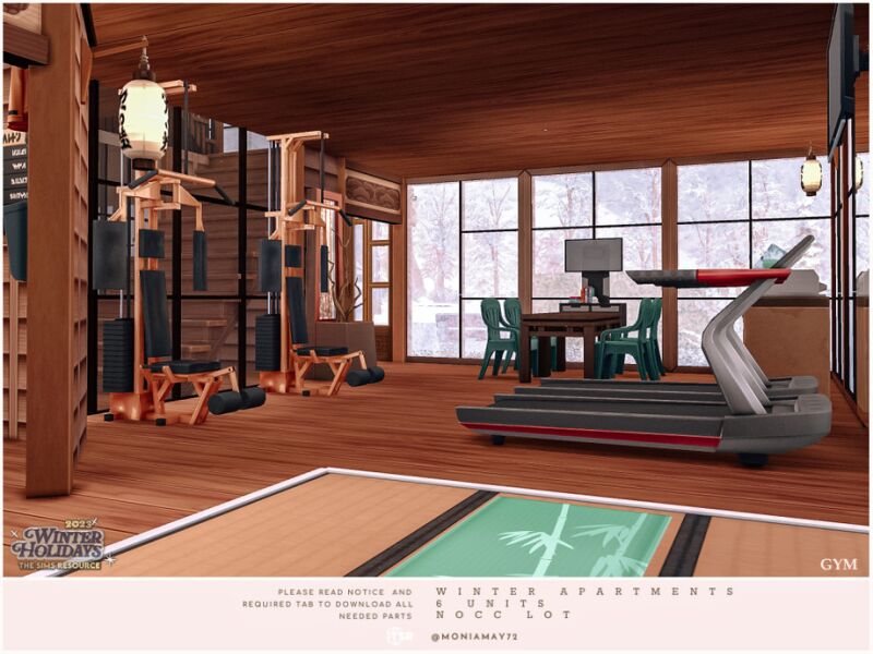 Winter Apartments: 6 Unit No CC Lot 5 sims 4 cc winter apartments 6 units no cc lot by moniamay72 9