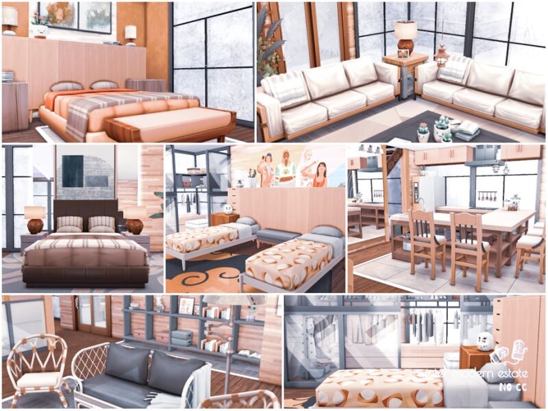 Stunning Winter Modern Estate Lot 4 sims 4 cc winter modern estate no cc lot 7