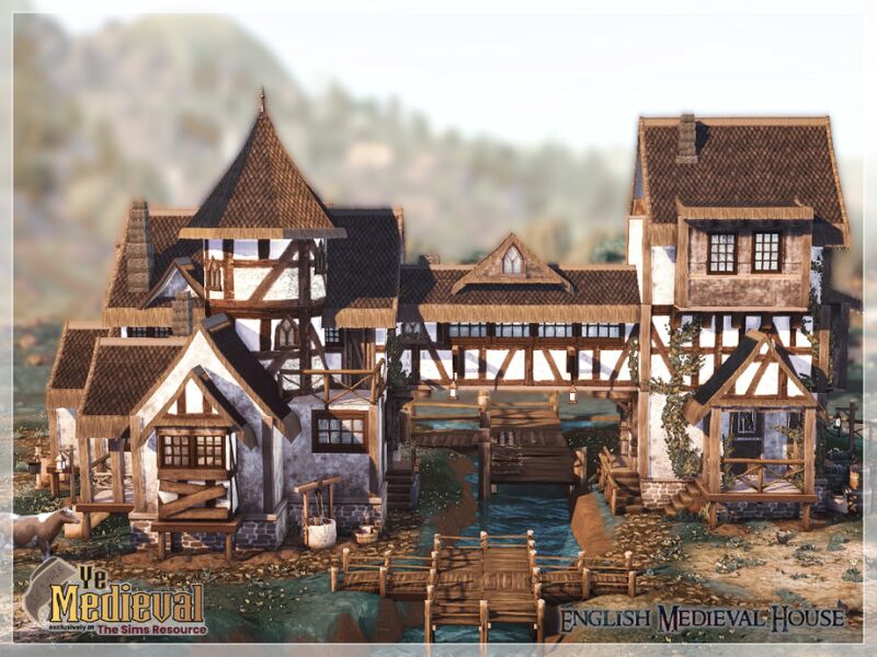 Ye Medieval English House CC 4 sims 4 cc ye medieval english house cc only tsr by moniamay72 6