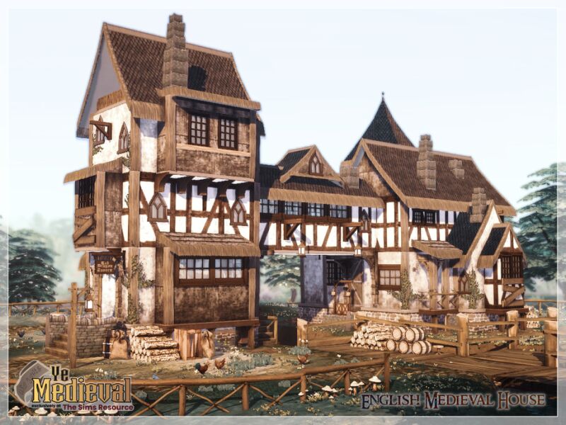 Ye Medieval English House CC 2 sims 4 cc ye medieval english house cc only tsr by moniamay72 7
