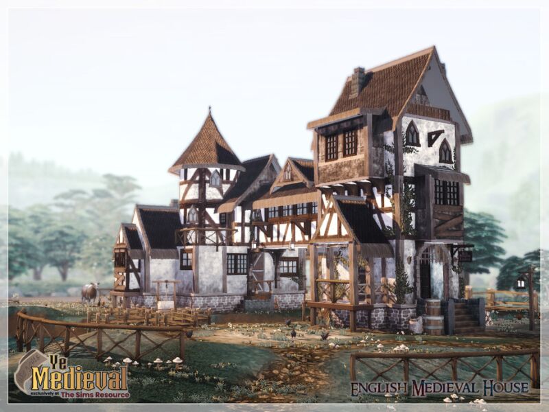 Ye Medieval English House CC 3 sims 4 cc ye medieval english house cc only tsr by moniamay72 8