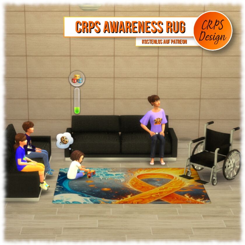 🌟CRPS Awareness Rugs for Your Sims 2 sims 4 cc ℂℝℙ𝕊 𝕒𝕨𝕒𝕣𝕖𝕟𝕖𝕤𝕤 𝕣𝕦𝕘 2