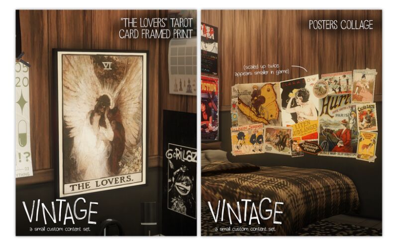 Vintage Custom Content Set by Rivzai 2 sims 4 cc ☆ vintage a small custom content set ☆ by rivzai 3