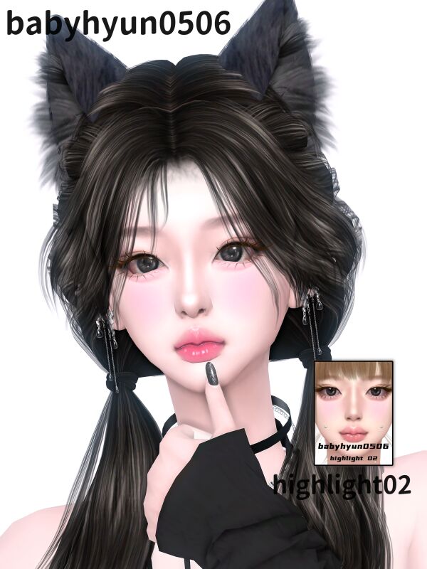 Highlighting Beauty: Babyhyun0506 1 Highlighting Beauty: Babyhyun0506 Sims 4 CC