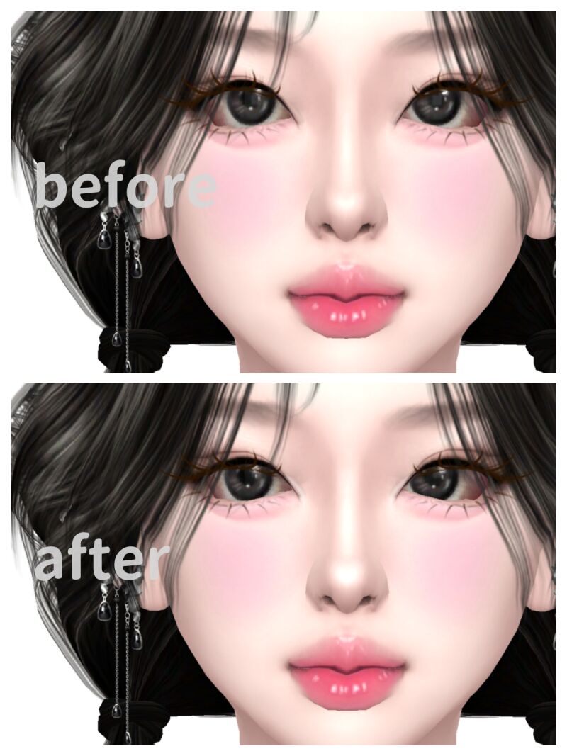 Highlighting Beauty: Babyhyun0506 2 sims 4 cc 【babyhyun0506】 highlight 02 2
