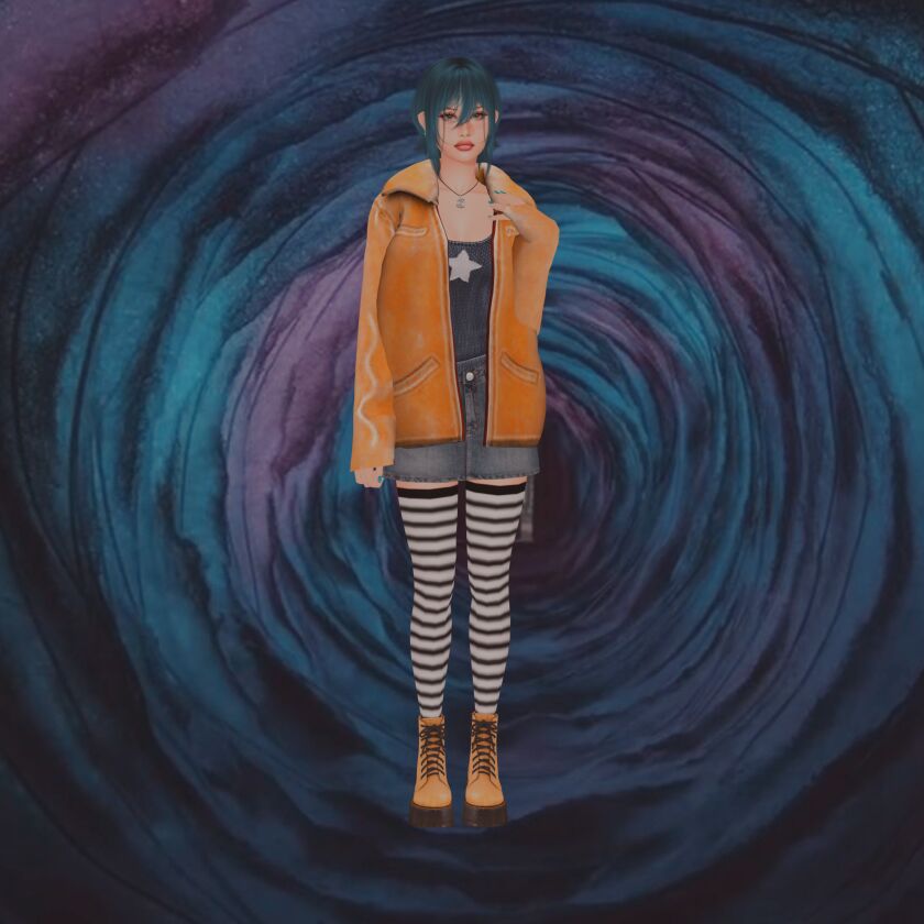 Coraline Inspired Sim for Halloween 4 sims 4 cc 𖦹coraline𖦹 hii this is my coraline inspired sim 4