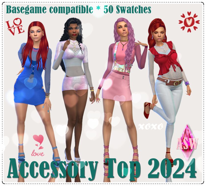 Accessory Top 2024 1 Accessory Top 2024 Sims 4 CC