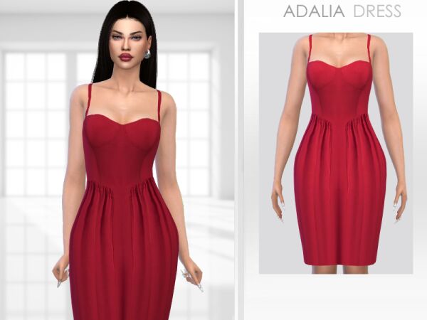 Stunning Adalia Dress by Puresim 1 Stunning Adalia Dress by Puresim Sims 4 CC